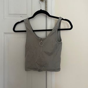 BLUE GREEN TANK TOP SIZE SMALL WITH ZIPPER